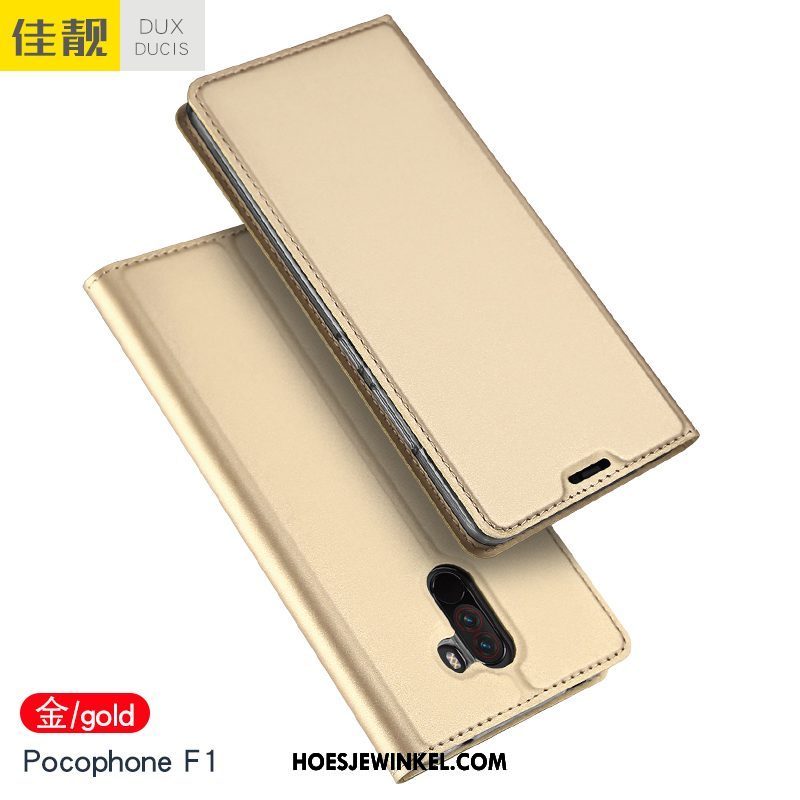 Pocophone F1 Hoesje Mobiele Telefoon Hoes Bedrijf, Pocophone F1 Hoesje Bescherming Nieuw Beige