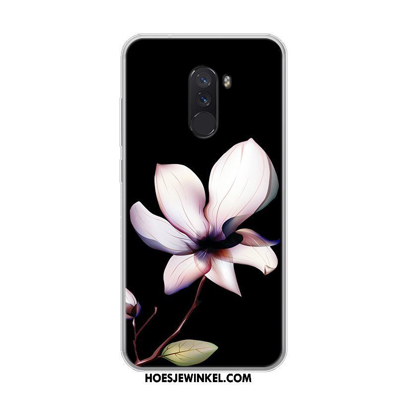 Pocophone F1 Hoesje Persoonlijk Siliconen Mobiele Telefoon, Pocophone F1 Hoesje Anti-fall Trend Beige