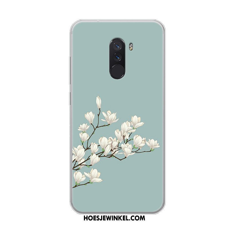 Pocophone F1 Hoesje Persoonlijk Siliconen Mobiele Telefoon, Pocophone F1 Hoesje Anti-fall Trend Beige