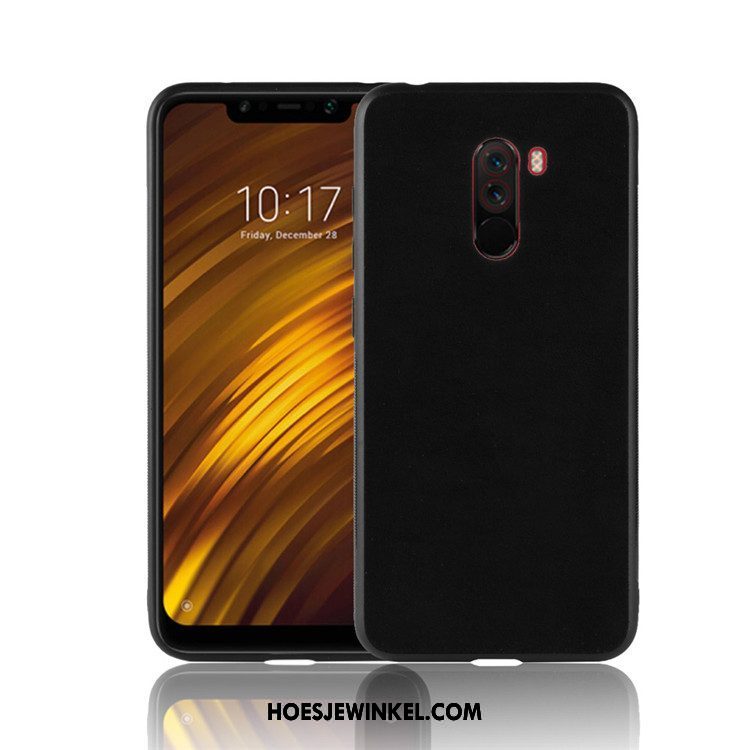 Pocophone F1 Hoesje Zacht Fluweel Mobiele Telefoon, Pocophone F1 Hoesje Mini Bescherming Beige