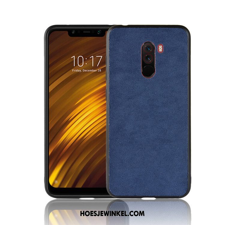 Pocophone F1 Hoesje Zacht Fluweel Mobiele Telefoon, Pocophone F1 Hoesje Mini Bescherming Beige