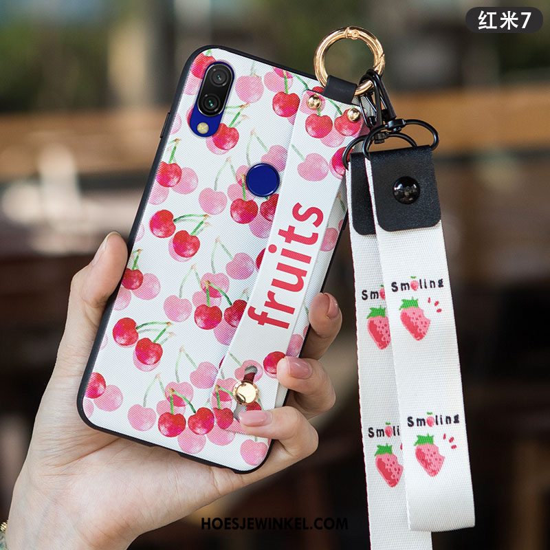 Redmi 7 Hoesje Hoes Anti-fall Mini, Redmi 7 Hoesje Persoonlijk Blauw Beige