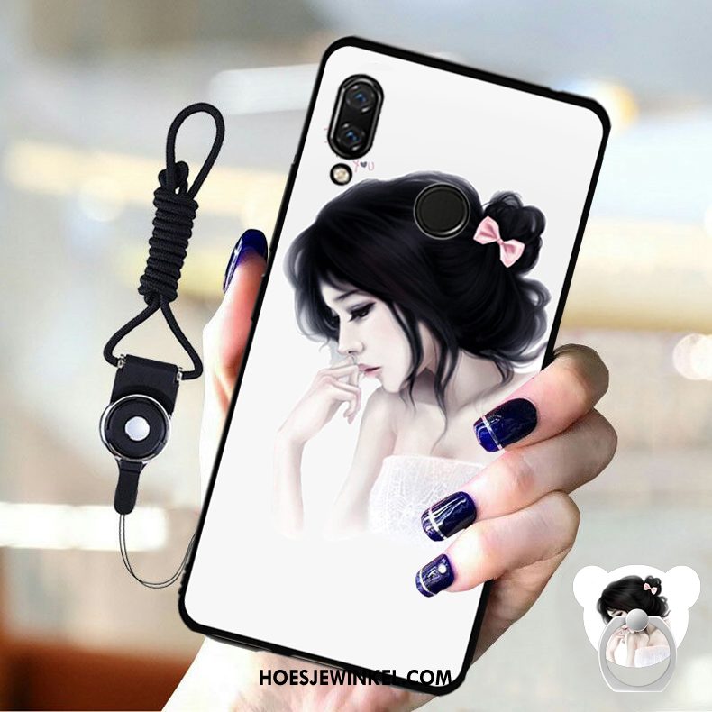 Redmi 7 Hoesje Mini Hoes Hanger, Redmi 7 Hoesje Rood Mobiele Telefoon Beige