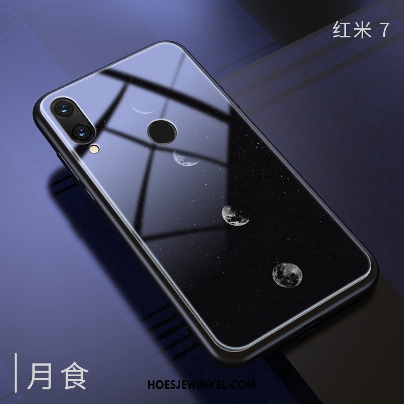 Redmi 7 Hoesje Rood Persoonlijk Spiegel, Redmi 7 Hoesje Bescherming Zacht Beige