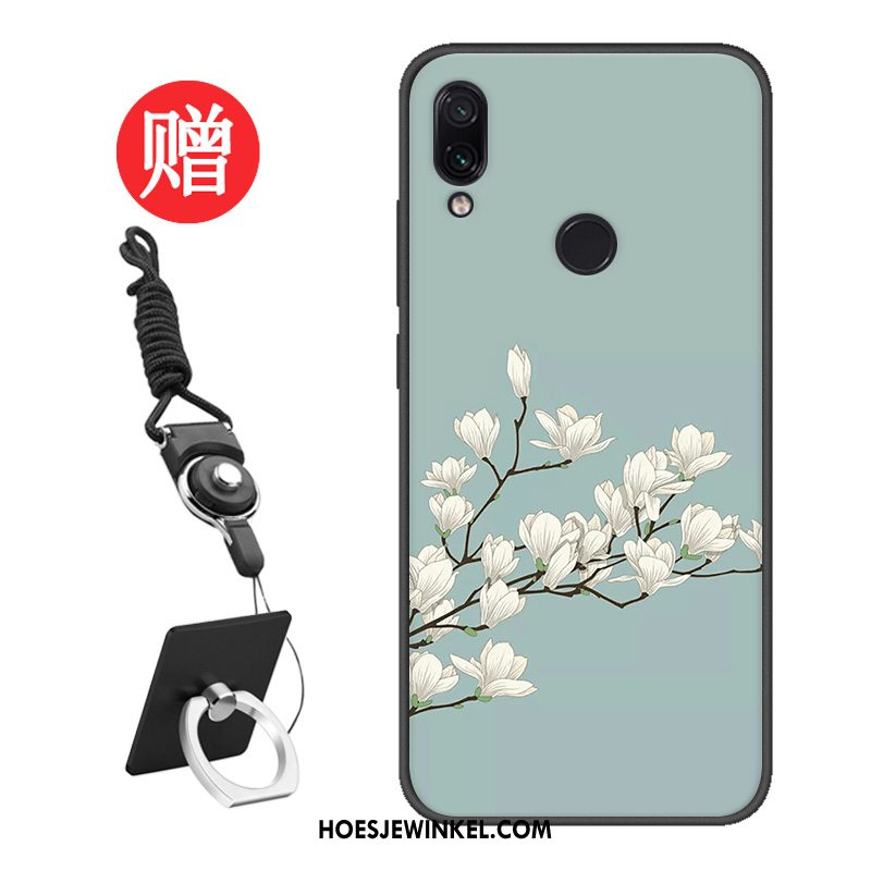 Redmi 7 Hoesje Skärmskydd Tempereren Wit, Redmi 7 Hoesje Trend Hoes Beige