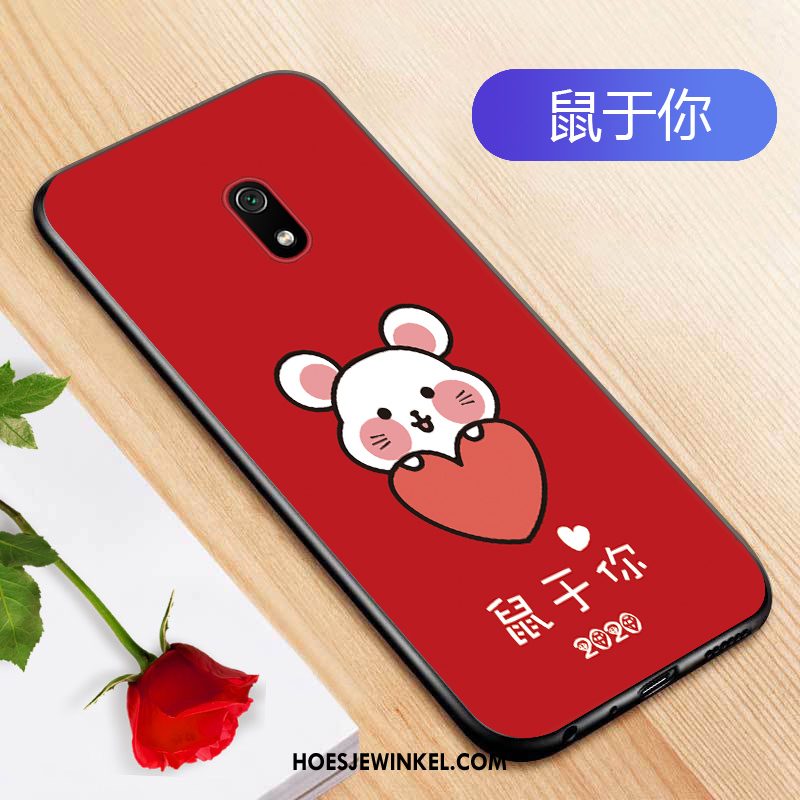 Redmi 8a Hoesje Bescherming Siliconen Blauw, Redmi 8a Hoesje All Inclusive Mobiele Telefoon Beige