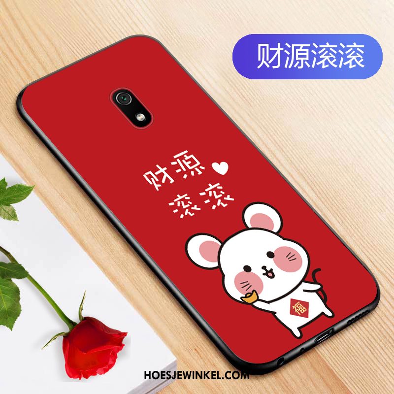 Redmi 8a Hoesje Bescherming Siliconen Blauw, Redmi 8a Hoesje All Inclusive Mobiele Telefoon Beige