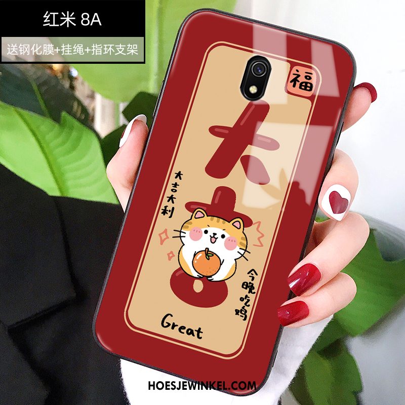 Redmi 8a Hoesje Glas Anti-fall Grote, Redmi 8a Hoesje Hoes Nieuw Beige