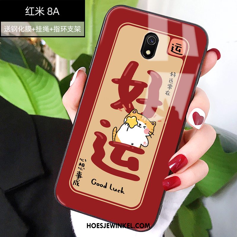 Redmi 8a Hoesje Glas Anti-fall Grote, Redmi 8a Hoesje Hoes Nieuw Beige