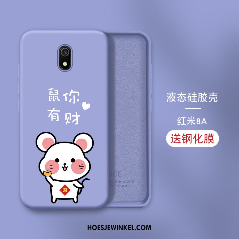 Redmi 8a Hoesje Persoonlijk Mobiele Telefoon Skärmskydd, Redmi 8a Hoesje Rat Zacht Beige