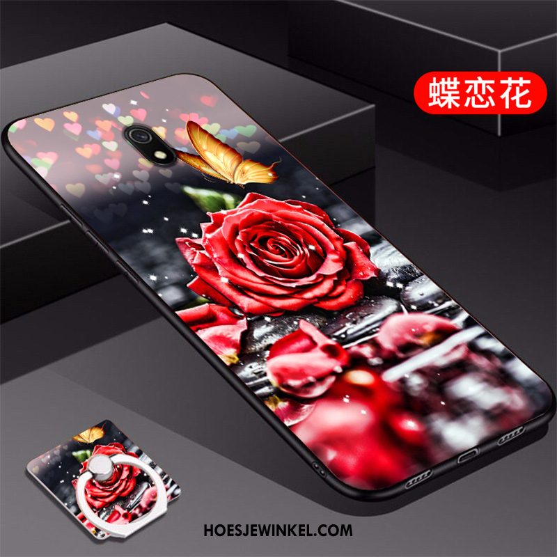 Redmi 8a Hoesje Trend Mode Zacht, Redmi 8a Hoesje Rood Siliconen Beige