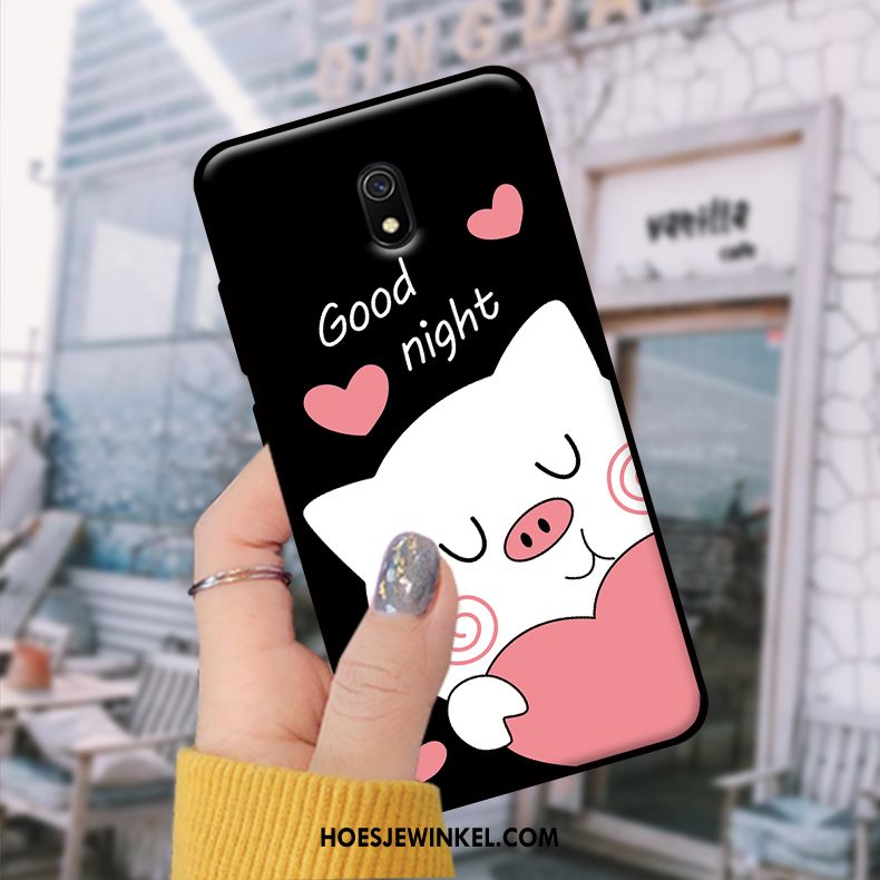 Redmi 8a Hoesje Wit Rood Zacht, Redmi 8a Hoesje Trend Hoes Beige