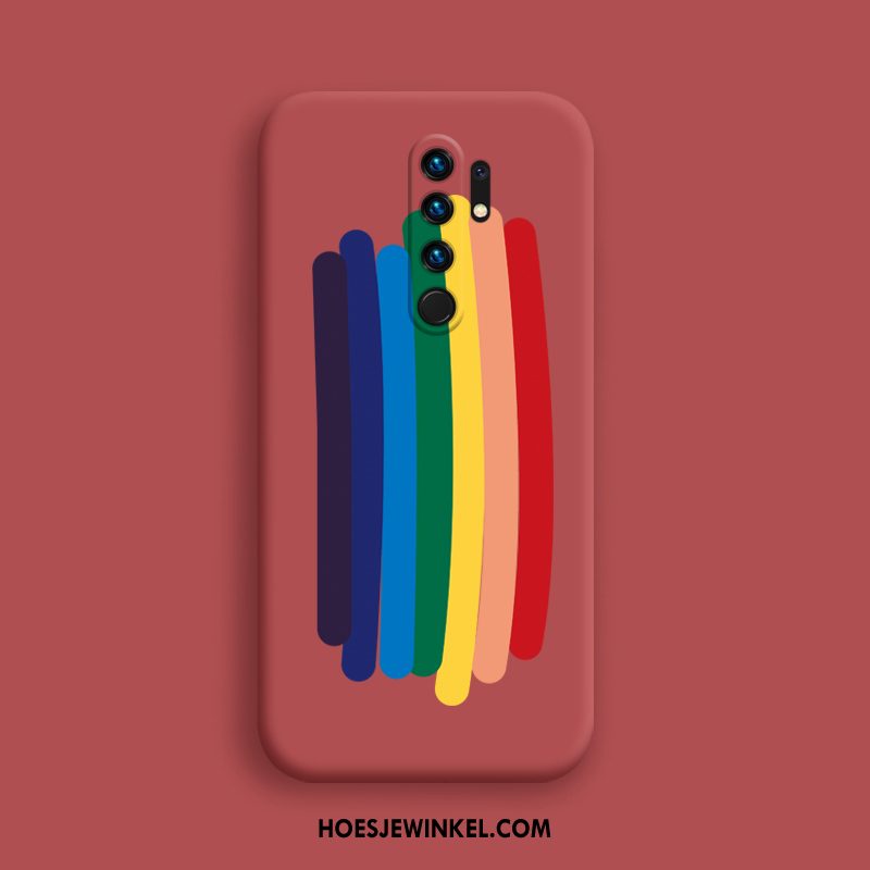 Redmi 9 Hoesje All Inclusive Nieuw Regenboog, Redmi 9 Hoesje Wind Zacht Beige