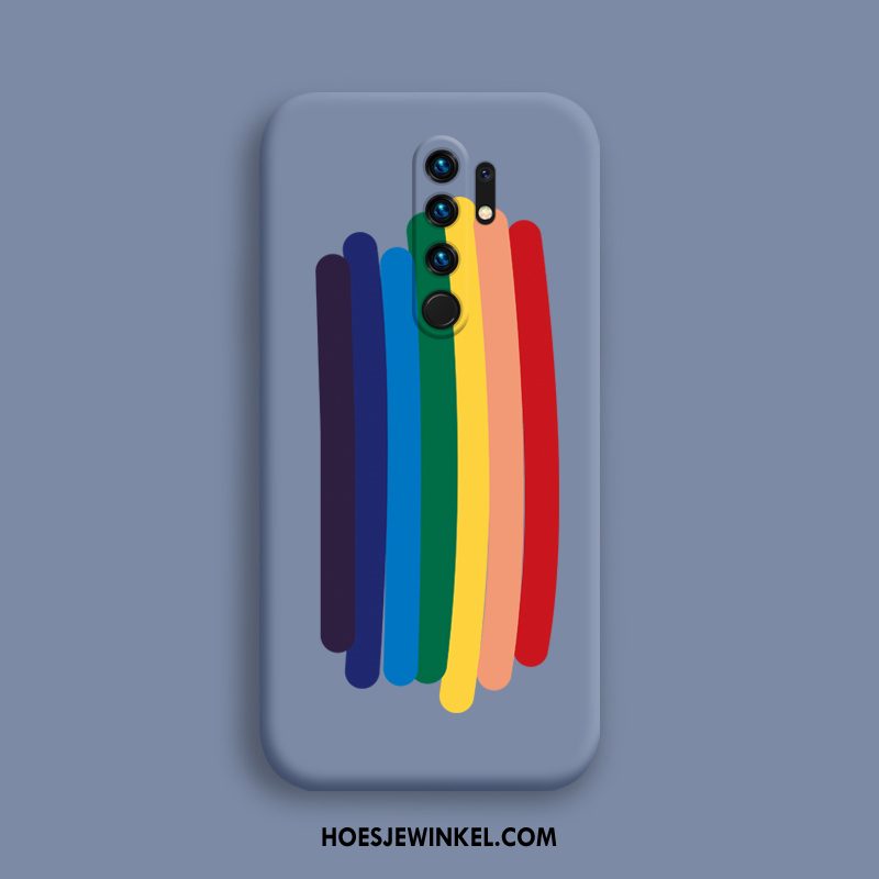 Redmi 9 Hoesje All Inclusive Nieuw Regenboog, Redmi 9 Hoesje Wind Zacht Beige