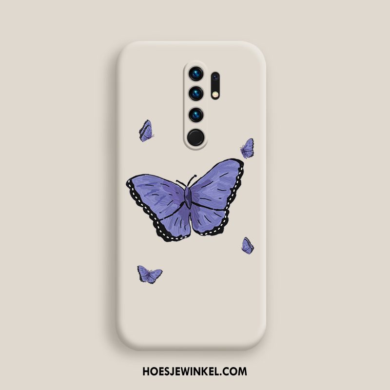 Redmi 9 Hoesje Dun Trendy Merk Wind, Redmi 9 Hoesje All Inclusive Zacht Beige