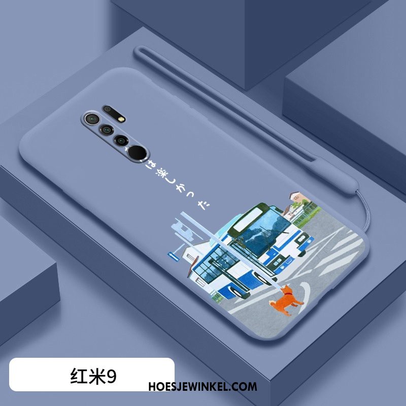 Redmi 9 Hoesje Mobiele Telefoon Vers Nieuw, Redmi 9 Hoesje Siliconen Net Red Beige