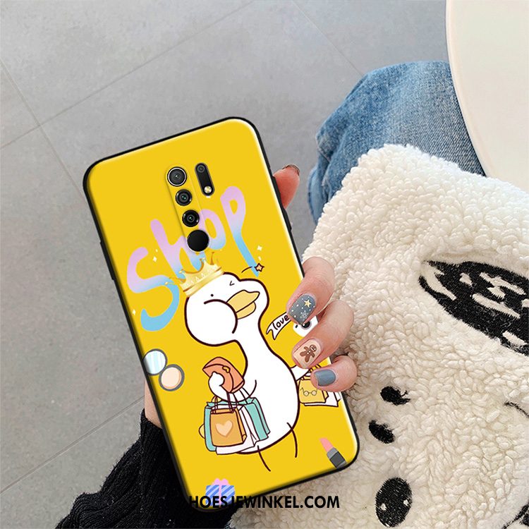 Redmi 9 Hoesje Net Red Zacht Siliconen, Redmi 9 Hoesje Mobiele Telefoon Hoes Beige