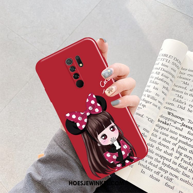 Redmi 9 Hoesje Net Red Zacht Siliconen, Redmi 9 Hoesje Mobiele Telefoon Hoes Beige