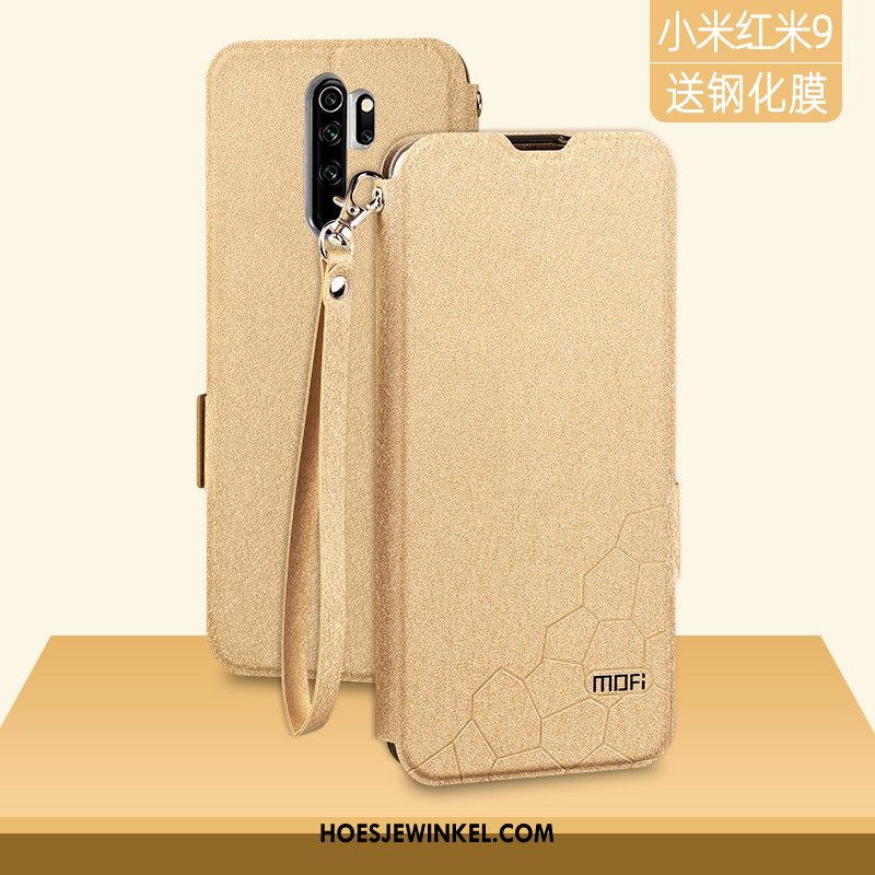 Redmi 9 Hoesje Scheppend Zwart Mobiele Telefoon, Redmi 9 Hoesje Trendy Merk All Inclusive Beige