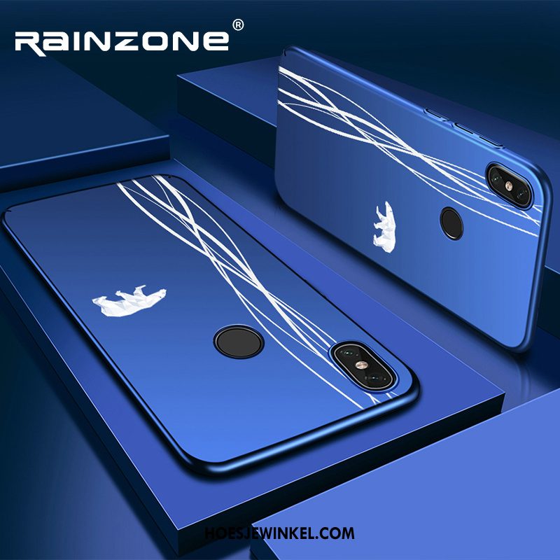 Redmi Note 6 Pro Hoesje Hard Bescherming Mini, Redmi Note 6 Pro Hoesje Tempereren Skärmskydd Beige