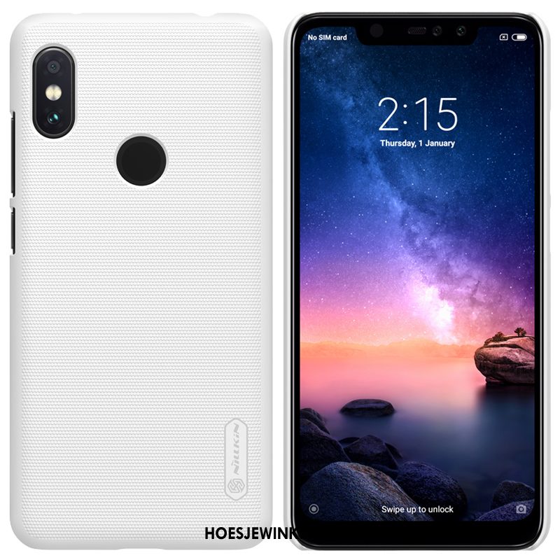 Redmi Note 6 Pro Hoesje Hoes Mobiele Telefoon Goud, Redmi Note 6 Pro Hoesje Anti-fall Rood Beige