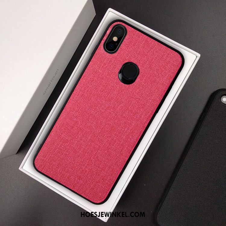 Redmi Note 6 Pro Hoesje Rood Doek Mobiele Telefoon, Redmi Note 6 Pro Hoesje All Inclusive Groen Beige