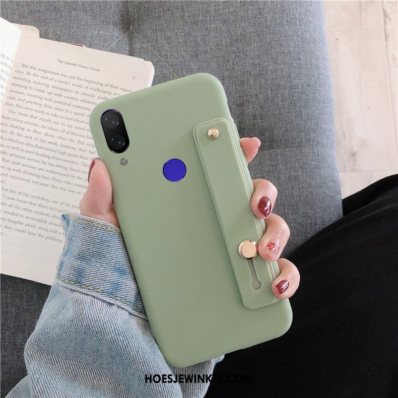 Redmi Note 7 Hoesje Anti-fall Ring Zacht, Redmi Note 7 Hoesje Mobiele Telefoon Groen Beige