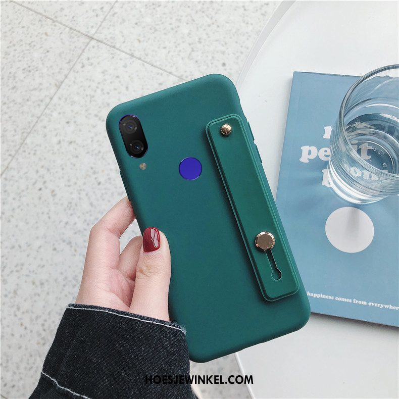 Redmi Note 7 Hoesje Anti-fall Ring Zacht, Redmi Note 7 Hoesje Mobiele Telefoon Groen Beige