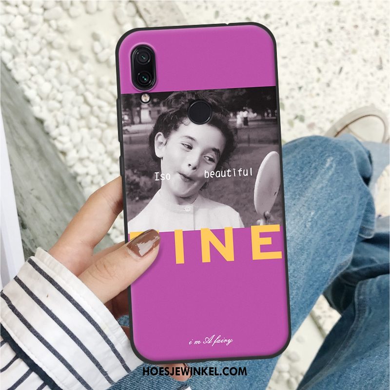 Redmi Note 7 Hoesje Bescherming Europa Siliconen, Redmi Note 7 Hoesje Trendy Merk All Inclusive Beige