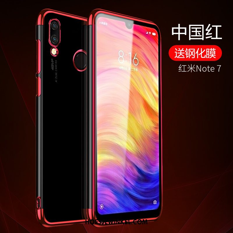 Redmi Note 7 Hoesje Mobiele Telefoon Doorzichtig Mini, Redmi Note 7 Hoesje Bescherming Siliconen Beige