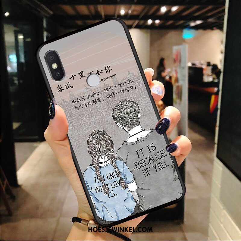 Redmi Note 7 Hoesje Mobiele Telefoon Tempereren Hoes, Redmi Note 7 Hoesje Persoonlijk Bescherming Beige