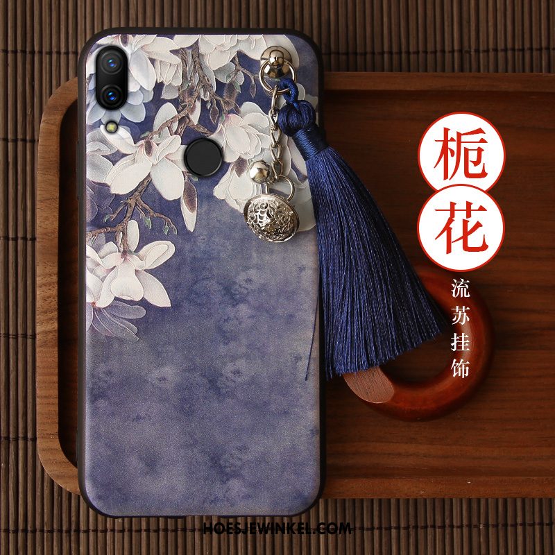 Redmi Note 7 Hoesje Scheppend Persoonlijk Chinese Stijl, Redmi Note 7 Hoesje Bescherming Rood Beige