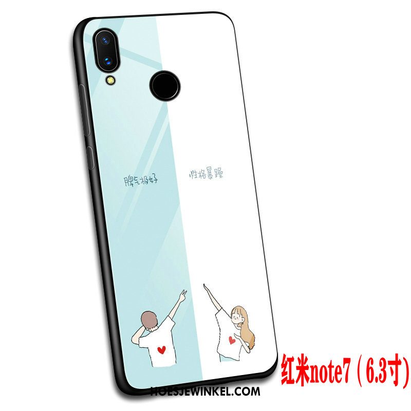 Redmi Note 7 Hoesje Scheppend Persoonlijk Trendy Merk, Redmi Note 7 Hoesje Hoes Anti-fall Beige