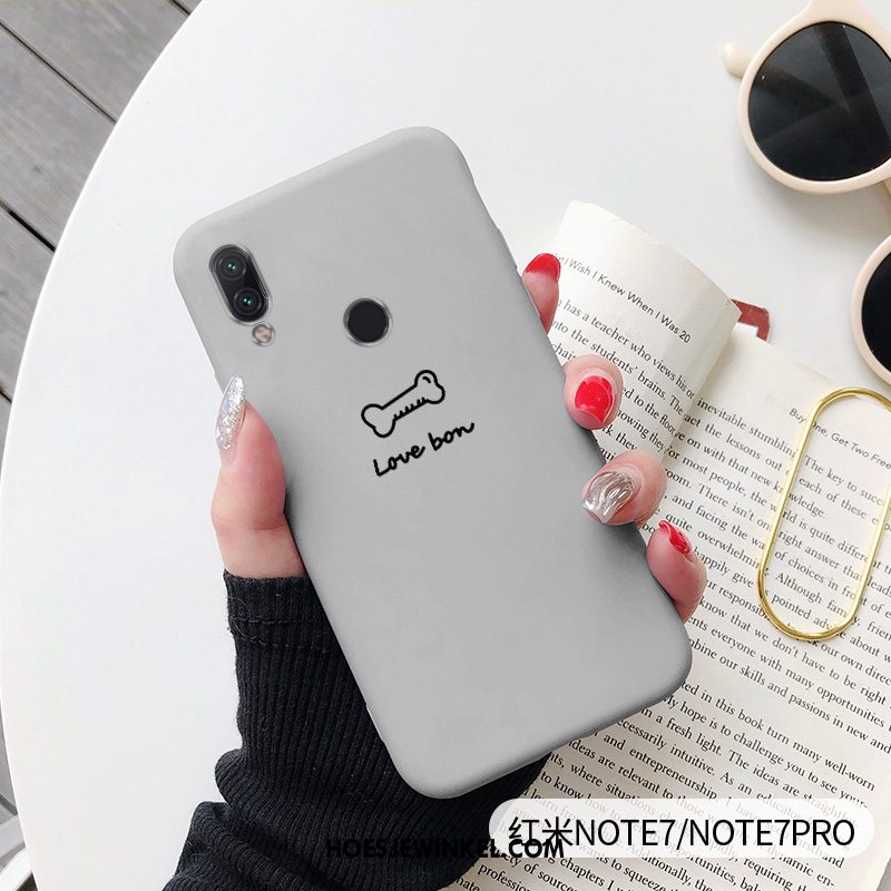Redmi Note 7 Hoesje Siliconen Mobiele Telefoon Nieuw, Redmi Note 7 Hoesje Rood All Inclusive Beige