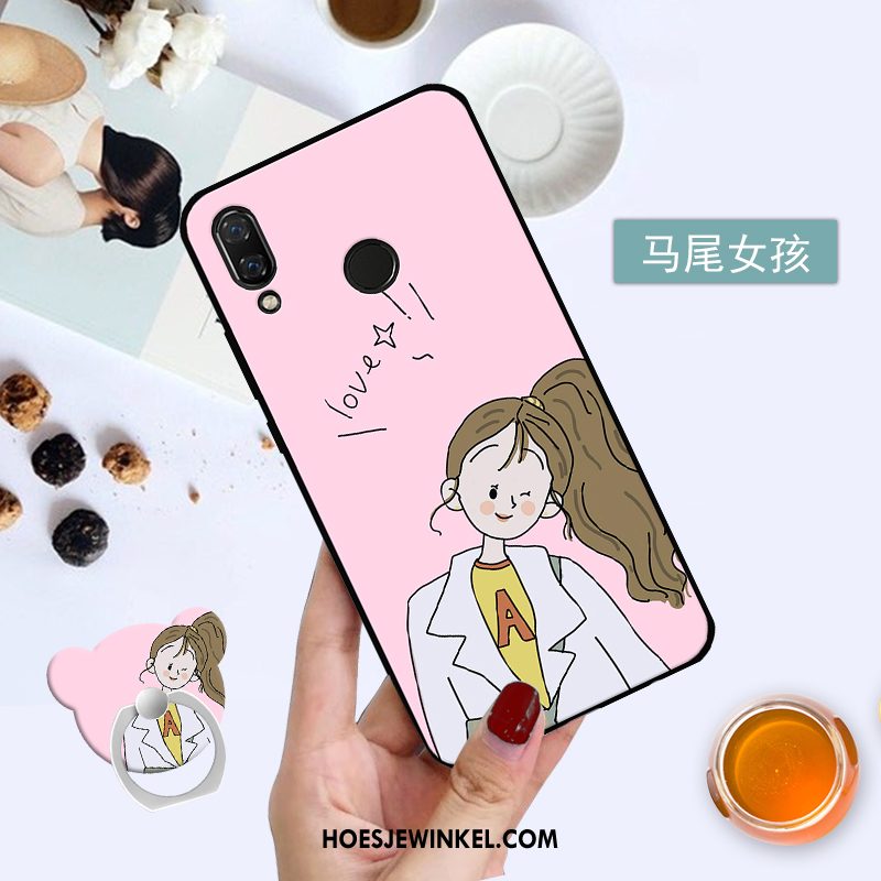 Redmi Note 7 Hoesje Zacht Scheppend Mobiele Telefoon, Redmi Note 7 Hoesje Geschilderd Wit Beige