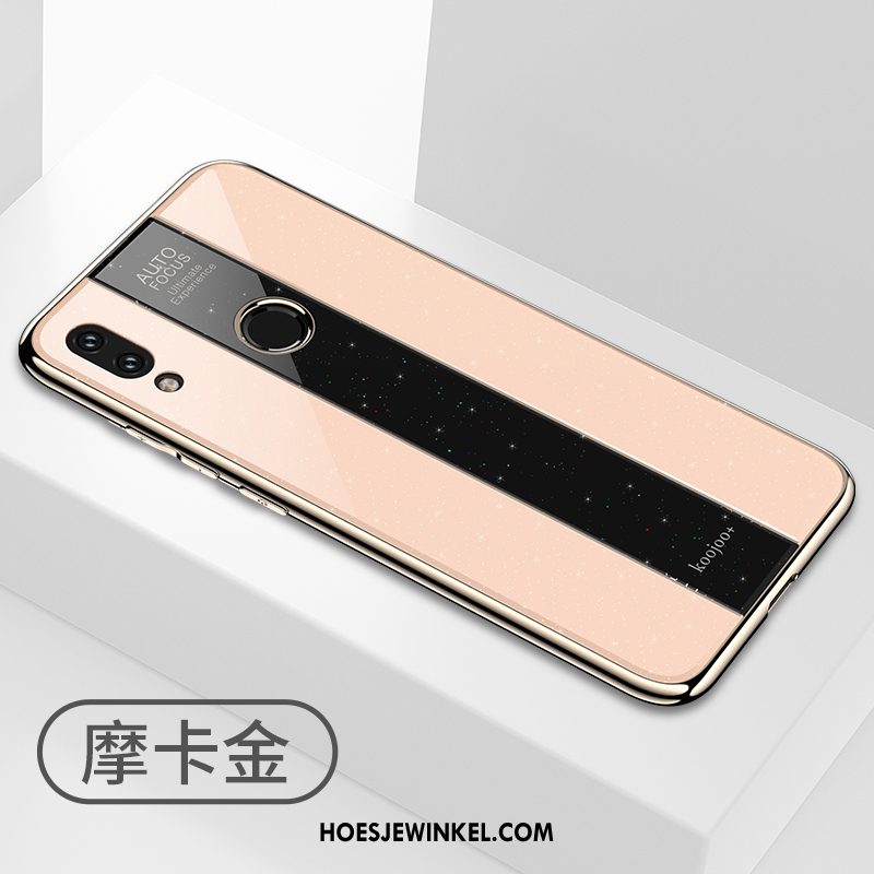 Redmi Note 7 Hoesje Zacht Trend Siliconen, Redmi Note 7 Hoesje Rood Mobiele Telefoon Beige