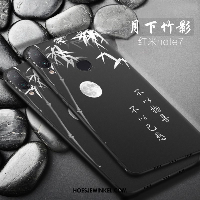 Redmi Note 7 Hoesje Zwart Scheppend Persoonlijk, Redmi Note 7 Hoesje Dun Lovers Beige