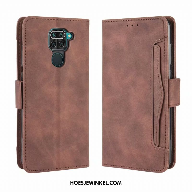 Redmi Note 9 Hoesje All Inclusive Portemonnee Leren Etui, Redmi Note 9 Hoesje Mobiele Telefoon Zacht Beige