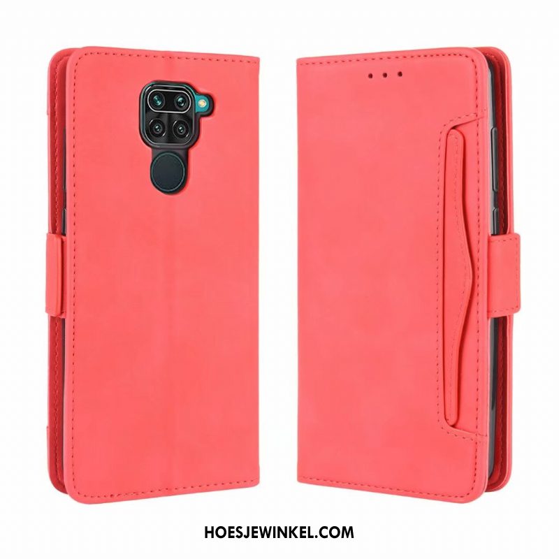 Redmi Note 9 Hoesje All Inclusive Portemonnee Leren Etui, Redmi Note 9 Hoesje Mobiele Telefoon Zacht Beige