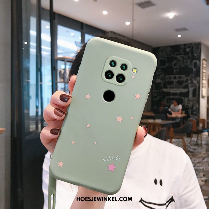 Redmi Note 9 Hoesje Lovers Blauw Persoonlijk, Redmi Note 9 Hoesje Mini Ster Beige