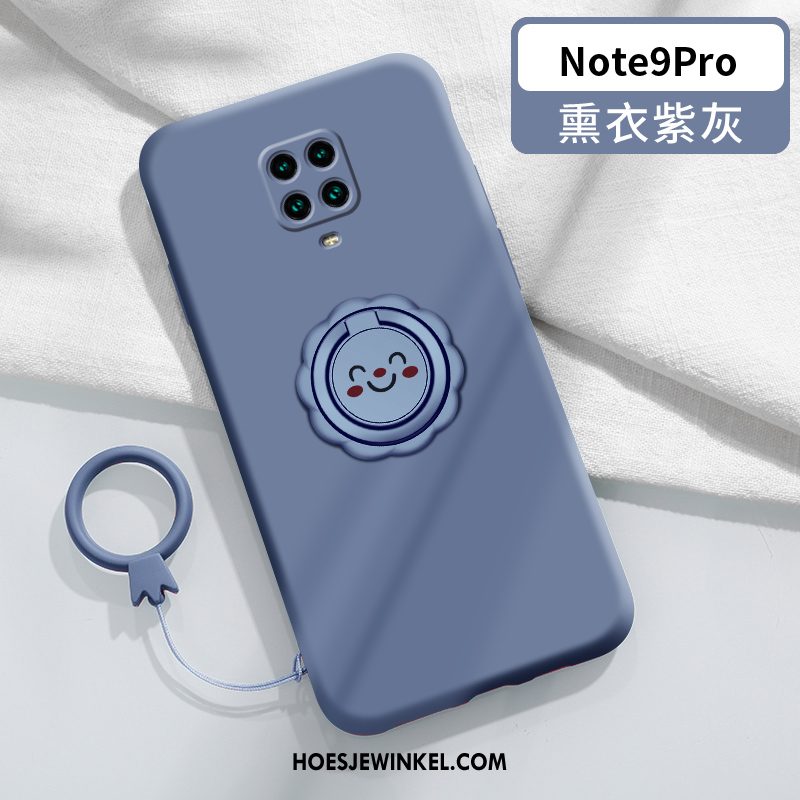 Redmi Note 9 Pro Hoesje Bescherming Siliconenhoesje Rood, Redmi Note 9 Pro Hoesje Ring Mobiele Telefoon Beige