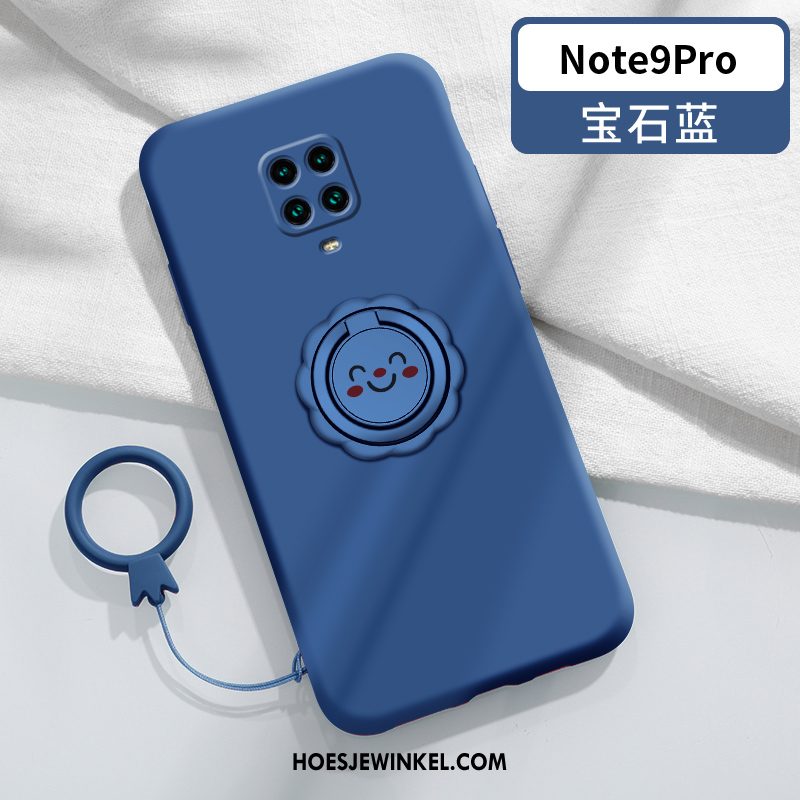 Redmi Note 9 Pro Hoesje Bescherming Siliconenhoesje Rood, Redmi Note 9 Pro Hoesje Ring Mobiele Telefoon Beige