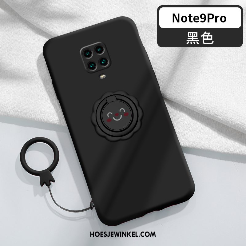 Redmi Note 9 Pro Hoesje Bescherming Siliconenhoesje Rood, Redmi Note 9 Pro Hoesje Ring Mobiele Telefoon Beige