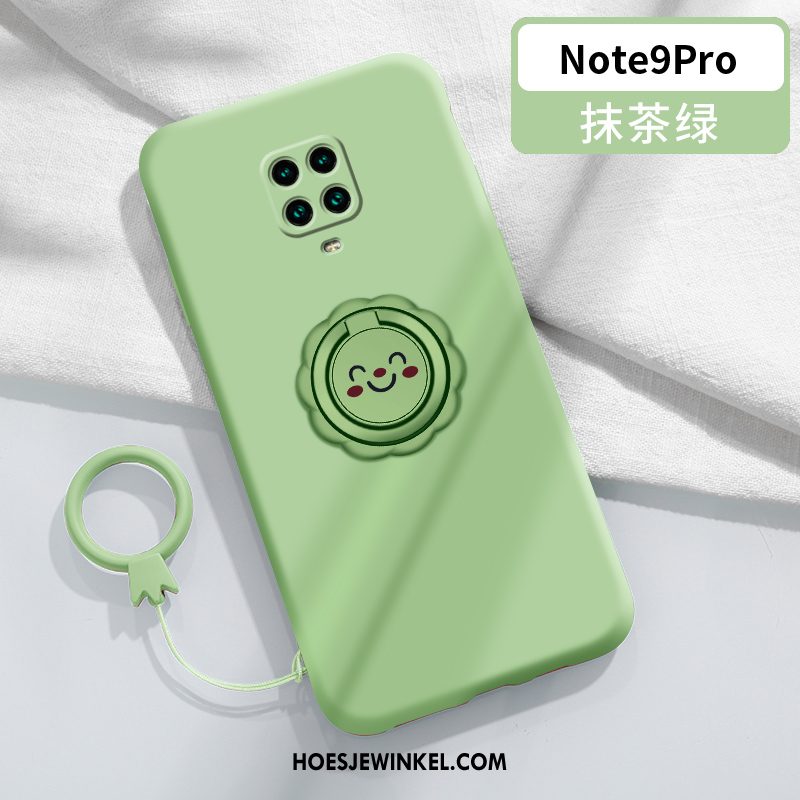 Redmi Note 9 Pro Hoesje Bescherming Siliconenhoesje Rood, Redmi Note 9 Pro Hoesje Ring Mobiele Telefoon Beige