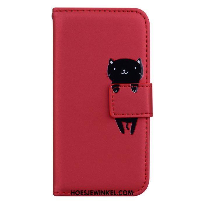 Redmi Note 9 Pro Hoesje Kaart Spotprent Leren Etui, Redmi Note 9 Pro Hoesje Folio Grijs Beige