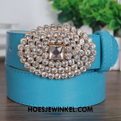 Riemen Dames Alle Wedstrijden Riem Decoratie, Riemen Strass Vrouwen Rot Rosa Weiß