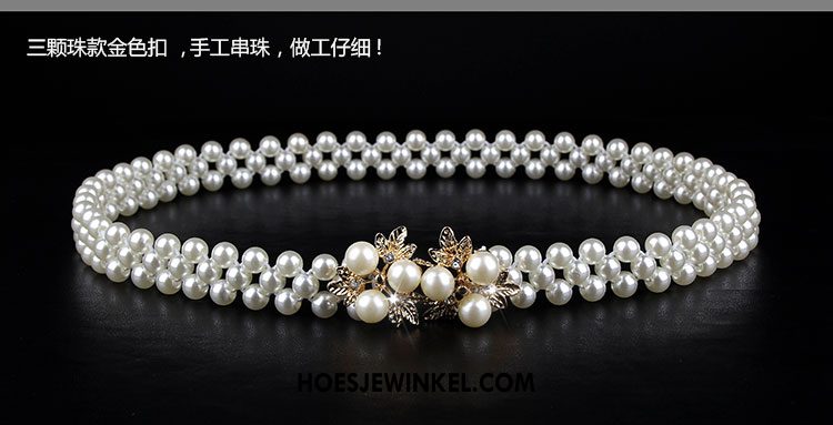 Riemen Dames Decoratie Kristal Riem, Riemen Parel Strass