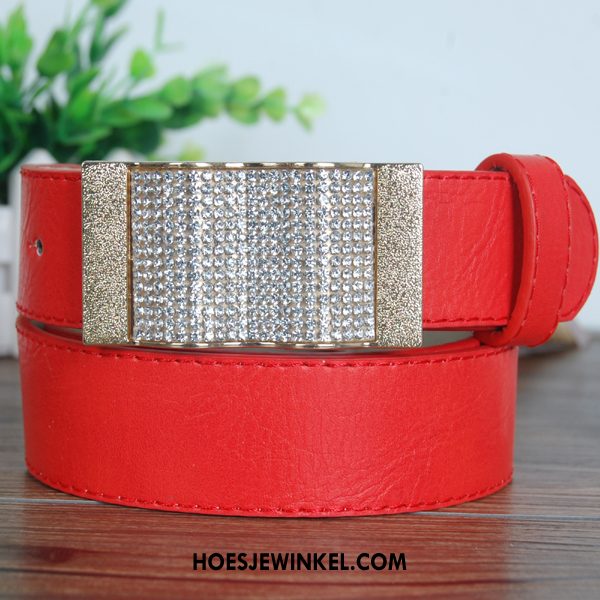 Riemen Dames Decoratie Strass Riem, Riemen Trend Vrouwen Weiß