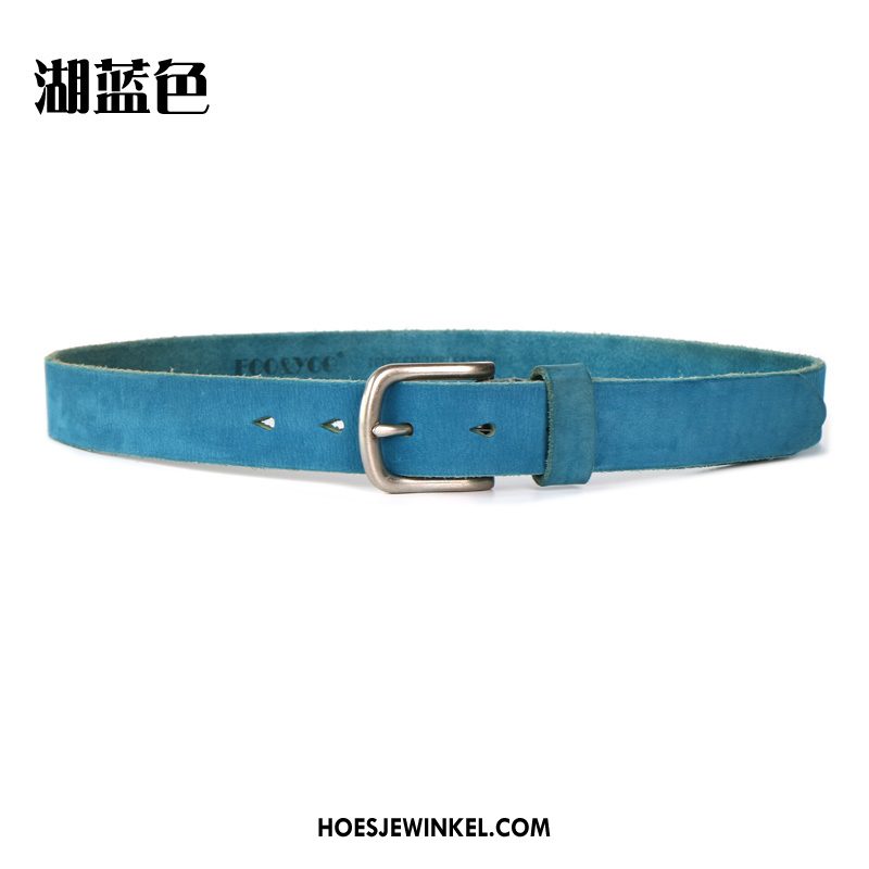 Riemen Dames Mannen Casual Alle Wedstrijden, Riemen Lederen Riem Nackte Farbe