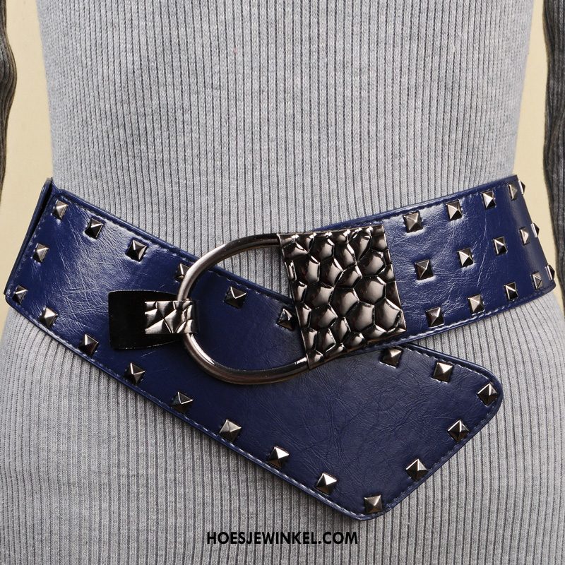 Riemen Dames Mode Riem Europa, Riemen Decoratie Vrouwen Rot Blau